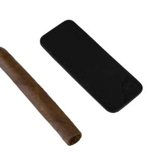 Étui à coupe-cigare Les Fines Lames noir avec cigare – accessoire premium La Civette Paris