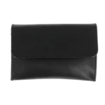 Vue de face de la blague à tabac Chacom CC018 noire – Accessoire pour pipe vendu par A La Civette