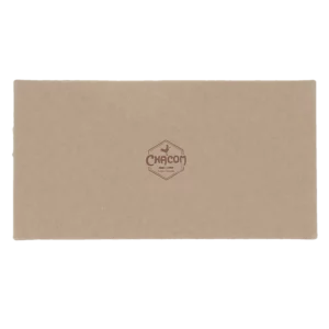 Blague à tabac Chacom CC019 en cuir brun rétro dans sa boîte – accessoire premium pour pipes.