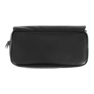 Dos de la blague à tabac Dunhill cuir flap noir – Accessoire à pipes premium chez A La Civette