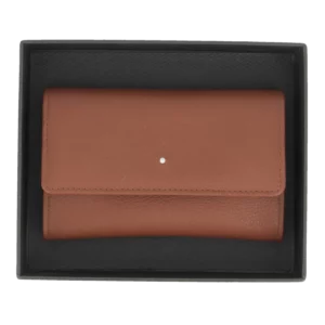 Blague à tabac Dunhill cuir terracotta dans sa boîte – Accessoire à pipes haut de gamme chez A La Civette