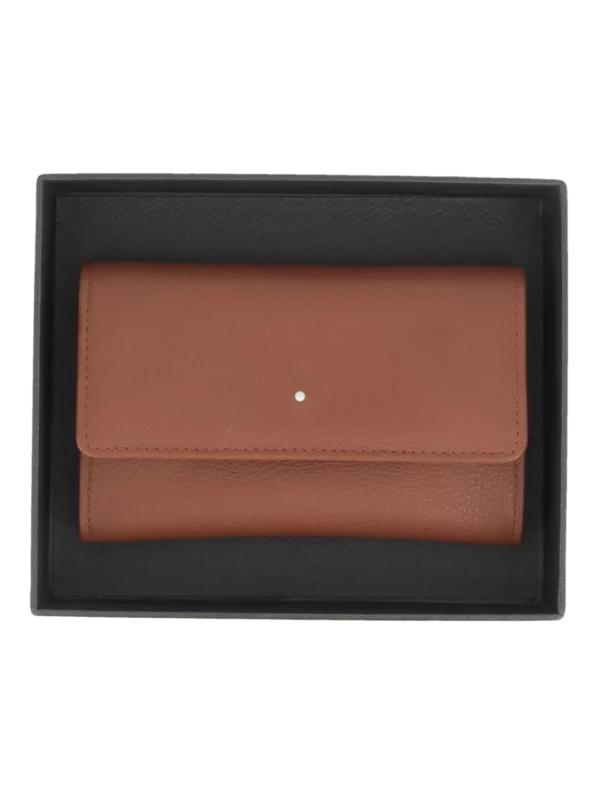 Blague à tabac Dunhill cuir terracotta dans sa boîte – Accessoire à pipes haut de gamme chez A La Civette