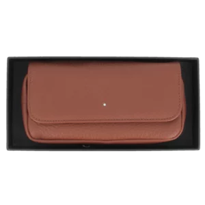 Blague à tabac Dunhill cuir terracotta format étui dans sa boîte – Accessoire à pipes luxe chez A La Civette