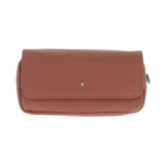 Face de la blague à tabac Dunhill cuir terracotta format étui – Accessoire luxe pour pipe chez A La Civette
