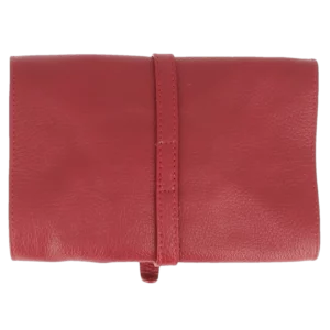 Dos de la blague à tabac Savinelli rouge format voyage – Accessoire pipe haut de gamme chez A La Civette