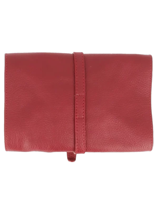 Dos de la blague à tabac Savinelli rouge format voyage – Accessoire pipe haut de gamme chez A La Civette