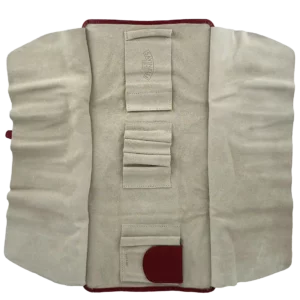 Blague à tabac Savinelli rouge format voyage ouverte – Accessoire pipe élégant chez A La Civette