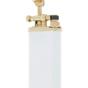 Briquet à pipe IM Corona Old Boy blanc or 64-5110 – vue trois quarts – Accessoire premium A La Civette Paris