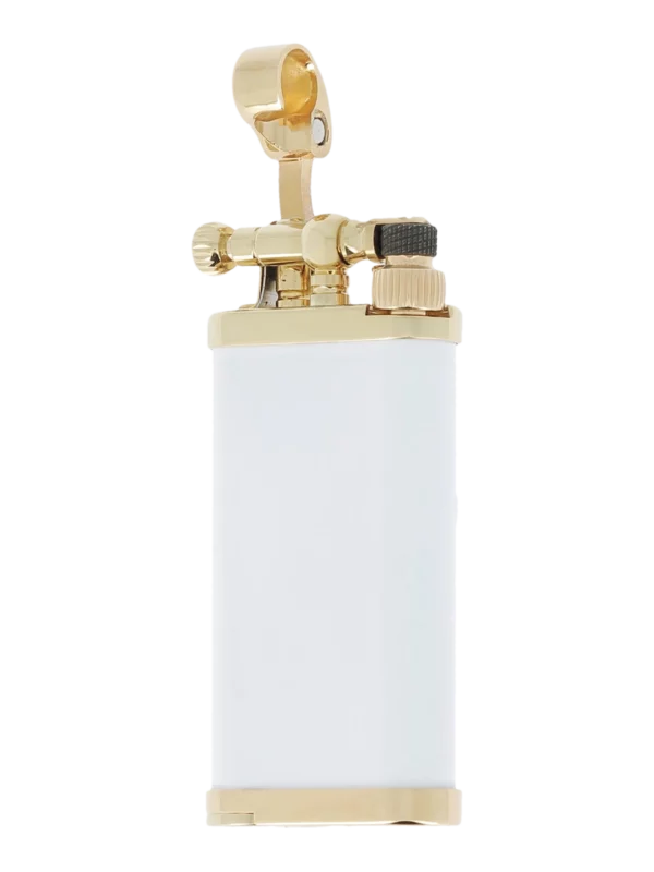 Briquet à pipe IM Corona Old Boy blanc or 64-5110 – vue trois quarts – Accessoire premium A La Civette Paris