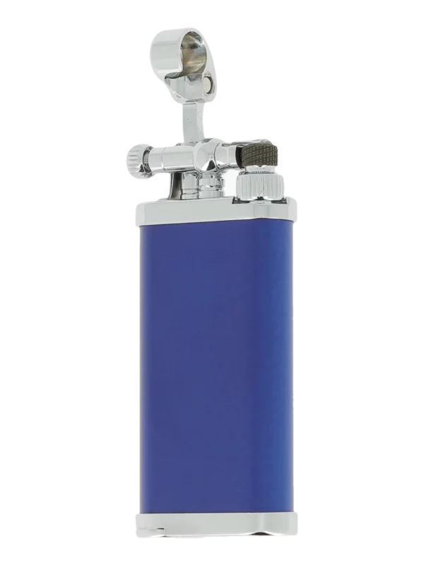 Briquet à pipe IM Corona Old Boy bleu chrome 64-3109 – vue trois quarts – Accessoire premium A La Civette Paris