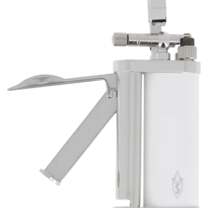 Briquet à pipe Savinelli laqué blanc ouvert – Accessoire premium pour fumeur de pipe