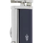 Briquet à pipe Savinelli laqué bleu – vue de face – Accessoires à pipes chez A La Civette Paris