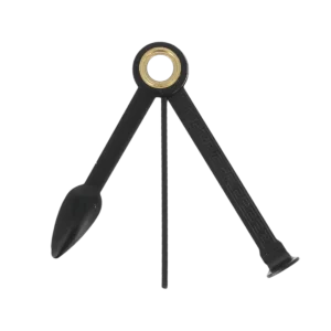 Cure-pipes Chacom W019 chrome et noir ouvert avec ses outils visibles.