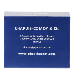 Boîte de filtres à pipe Chacom charbon 9 mm – vue de dos.
