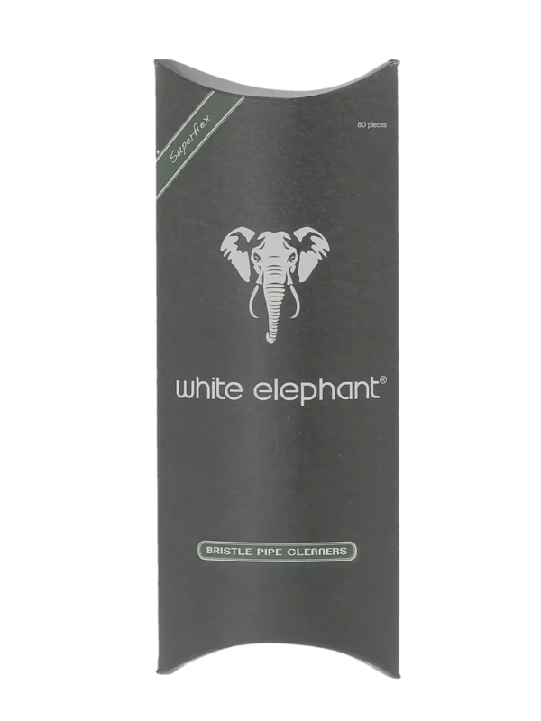 Boîte de 80 nettoie-pipes White Elephant rigides – vue frontale.