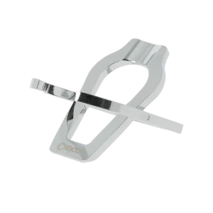 Porte-pipe Chacom CC300 pliable chrome en position dépliée.
