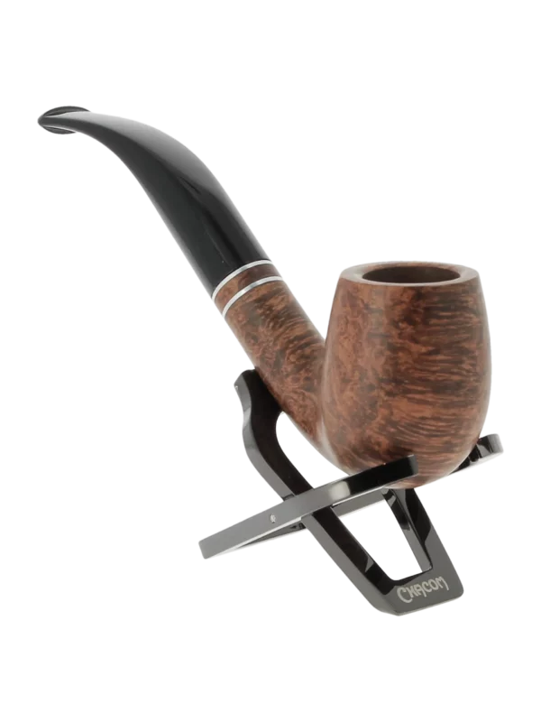 Porte-pipe Chacom CC300 pliable noir avec une pipe posée.