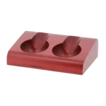 Porte-pipe Savinelli en bois rouge – vue frontale.