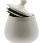 Pot à tabac Chacom CC603 blanc craquelé ouvert avec intérieur visible.