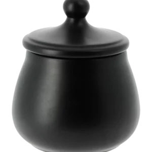 Pot à tabac Chacom CC603 noir fermé avec couvercle.