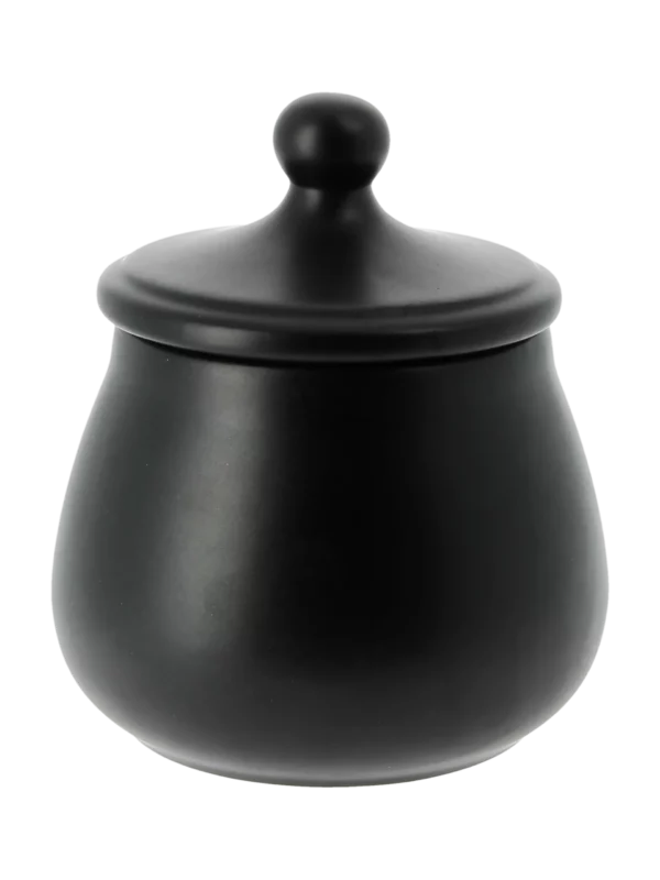Pot à tabac Chacom CC603 noir fermé avec couvercle.