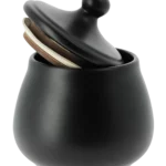 Pot à tabac Chacom CC603 noir ouvert avec intérieur visible.