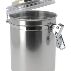 Pot à tabac Chacom W00 grand modèle avec hygromètre – ouvert avec intérieur visible.