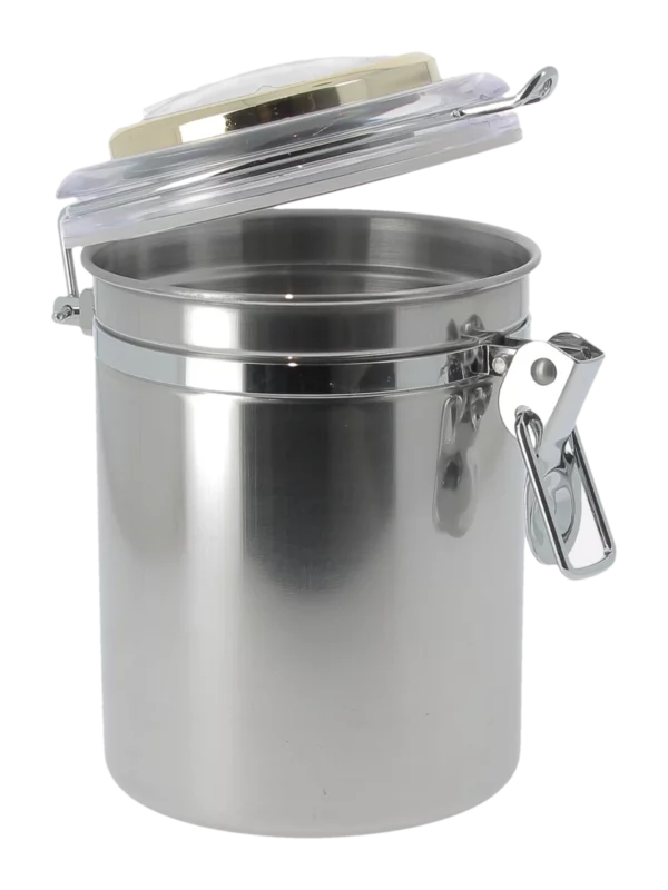 Pot à tabac Chacom W00 grand modèle avec hygromètre – ouvert avec intérieur visible.