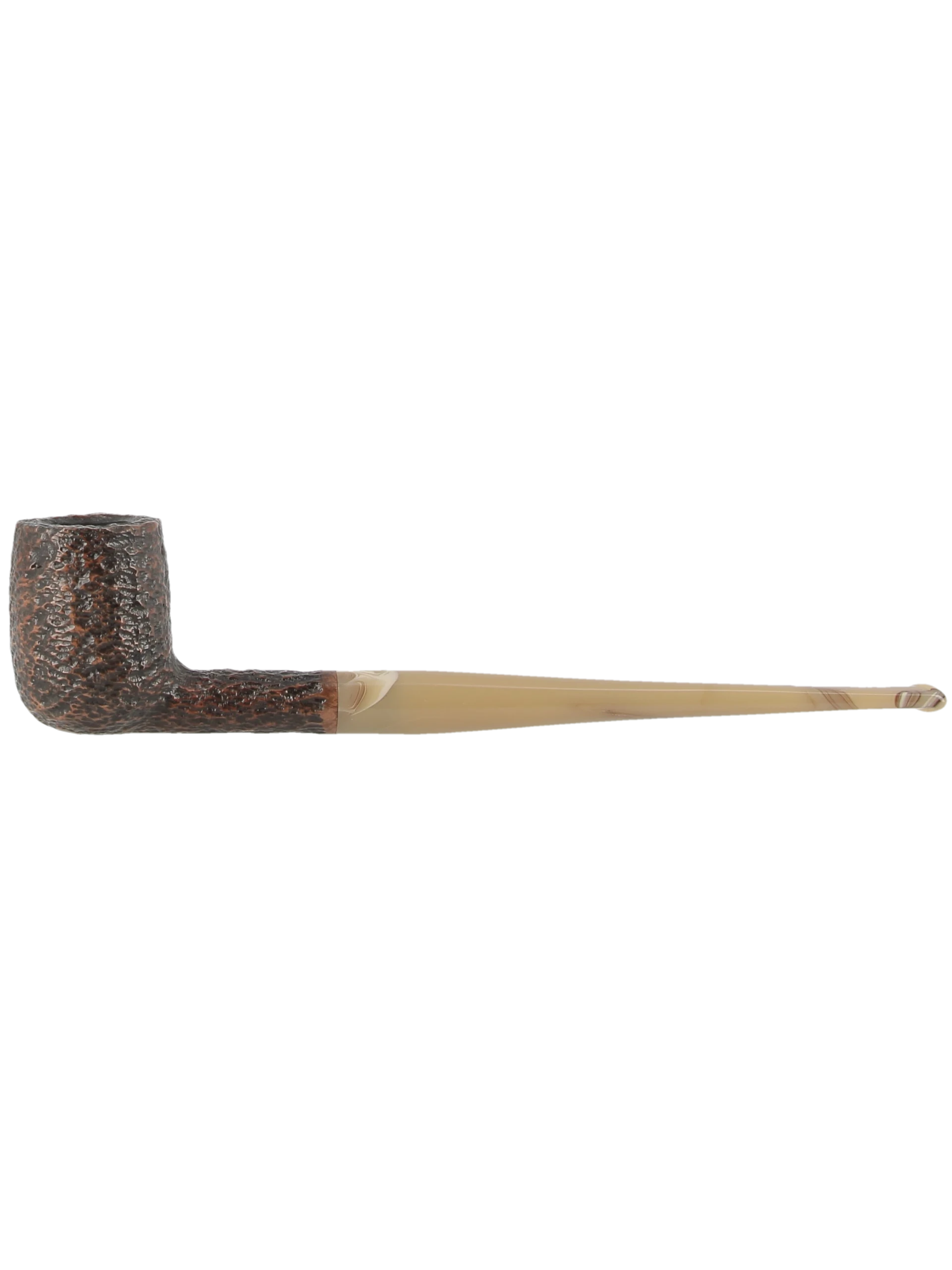 Pipe Savinelli Ginger’s Favourite 626 en finition rustique avec filtre 6 mm, vue de profil - A La Civette.