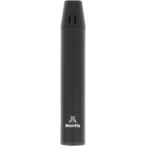Vue de face du briquet Mantis Caliber noir – accessoire à cigares premium disponible chez A La Civette Paris.