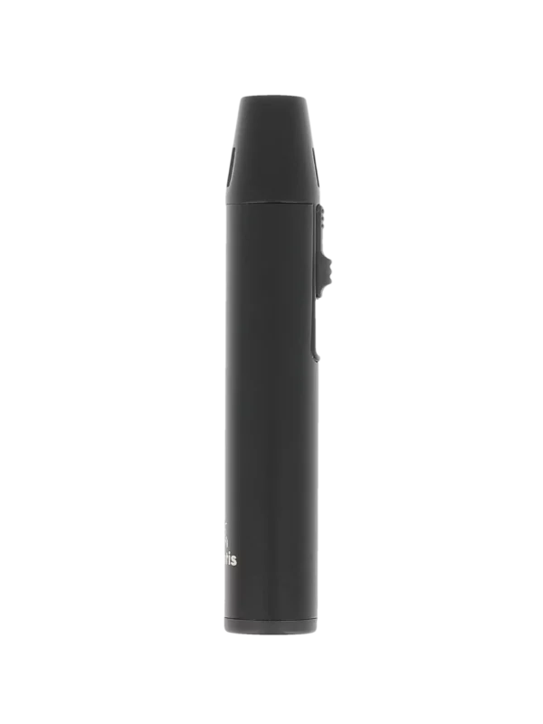 Profil inversé du briquet Mantis Caliber noir – accessoire à cigares design en vente chez A La Civette.