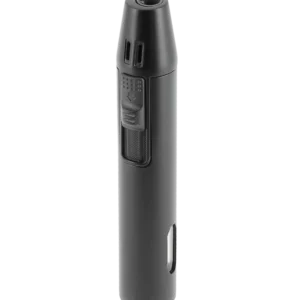 Briquet Mantis Caliber noir en vue trois-quarts – accessoire à cigares premium A La Civette Paris.