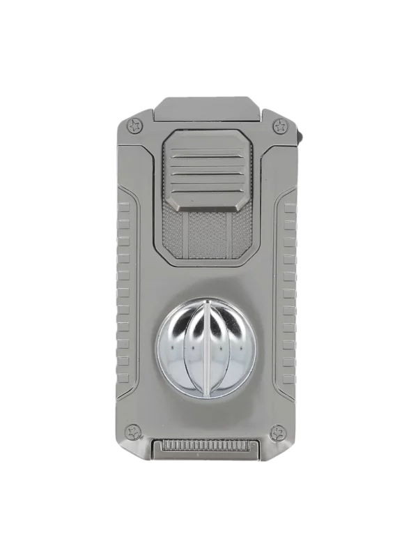 Dos du briquet Mantis Omni multifonction gris – accessoire à cigares de luxe A La Civette Paris.