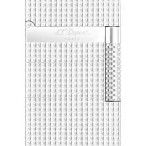 Briquet S.T. Dupont Le Grand Dupont Cling pointe de diamant palladium – Vue de face – A La Civette Paris.