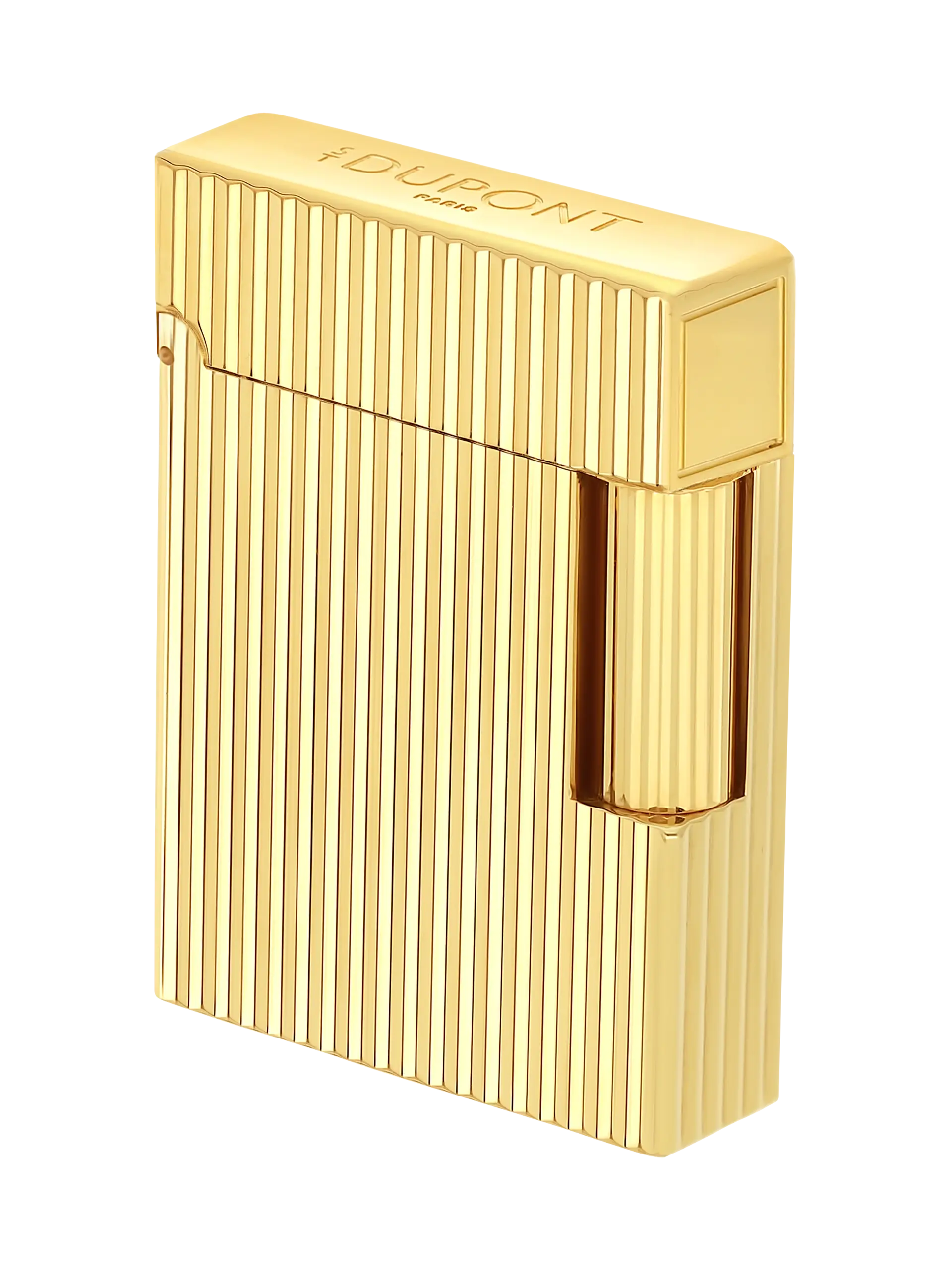 Briquet S.T. Dupont Ligne 1 Guilloché Doré Or Jaune