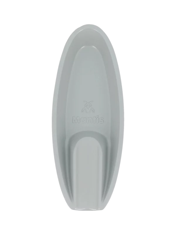 Vue du dessus du cendrier Mantis Streamline gris – accessoire à cigares design chez A La Civette Paris.