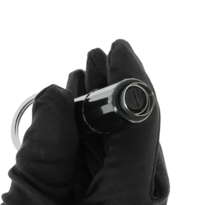 Coupe-cigare Mantis Gemini punch noir – vue du dessous avec grande ouverture – accessoire à cigares de luxe A La Civette.