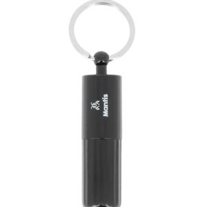 Face avant du coupe-cigare Mantis Gemini punch noir – accessoire à cigares haut de gamme chez A La Civette.