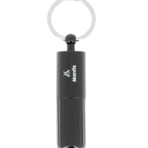 Coupe-cigare Mantis Gemini punch noir en position ouverte – accessoire à cigares premium en vente chez A La Civette.