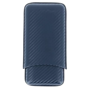 Vue arrière de l’étui à cigares Mantis NeoCase bleu triple – accessoire haut de gamme chez A La Civette Paris.