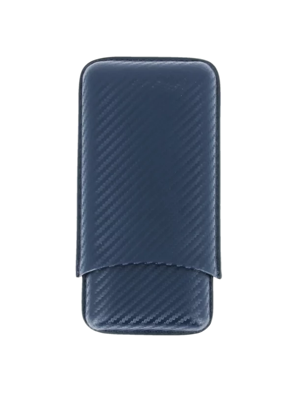 Vue arrière de l’étui à cigares Mantis NeoCase bleu triple – accessoire haut de gamme chez A La Civette Paris.