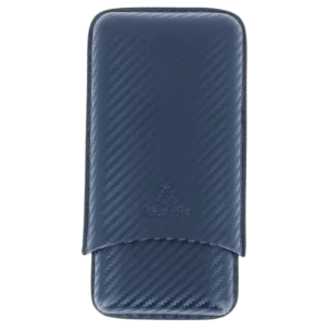Face avant de l’étui à cigares Mantis NeoCase bleu triple – accessoire à cigares premium A La Civette.
