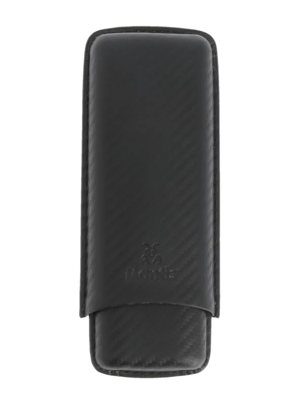 Face avant de l’étui à cigares Mantis NeoCase noir double – accessoire premium chez A La Civette.