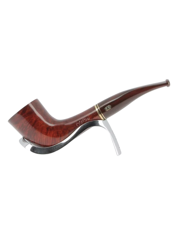 A-La-Civette-Pipes-Chacom-Montbrillant-88-forme-droite-zoulou-finition-naturelle-filtre-3mm-support-profil Pipe Chacom Montbrillant 88 forme droite zoulou finition naturelle avec filtre 3 mm – Vue de profil sur support – A La Civette Paris.