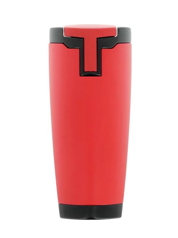 Briquet Vector Apex rouge mat vu de dos – Accessoire à cigares de prestige chez A La Civette