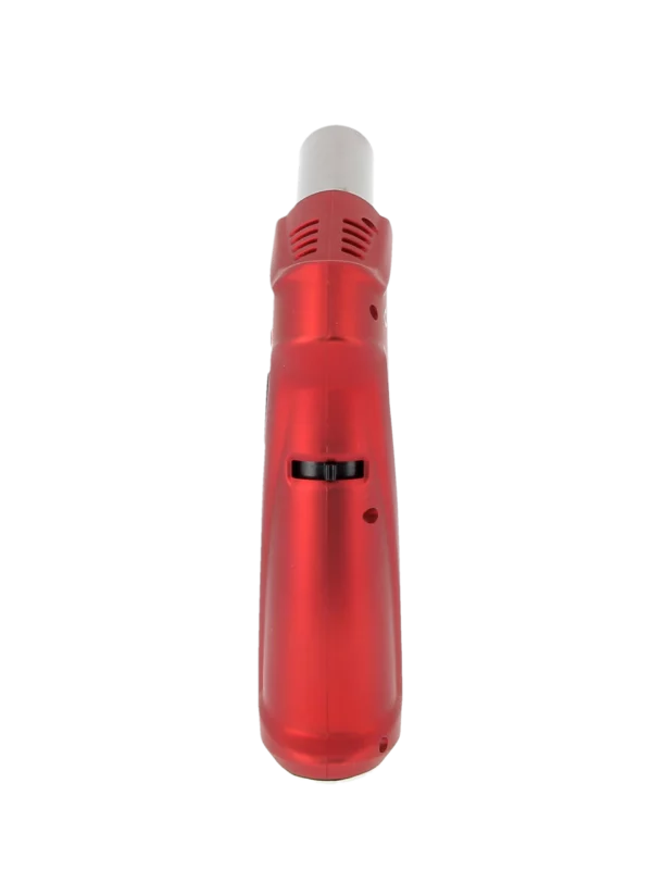 Briquet Vector Clash rubber rouge mat vu de dos – Accessoire à cigares haut de gamme chez A La Civette