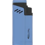 Briquet Vector Empire bleu mat vu de face – Accessoire à cigares de luxe chez A La Civette
