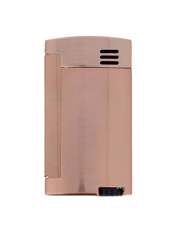 Briquet Vector Magnum rose gold satin vu de dos – Accessoire à cigares premium chez A La Civette