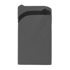 Briquet Vector Ultra crackle gris mat vu de dos – Accessoire à cigares premium chez A La Civette