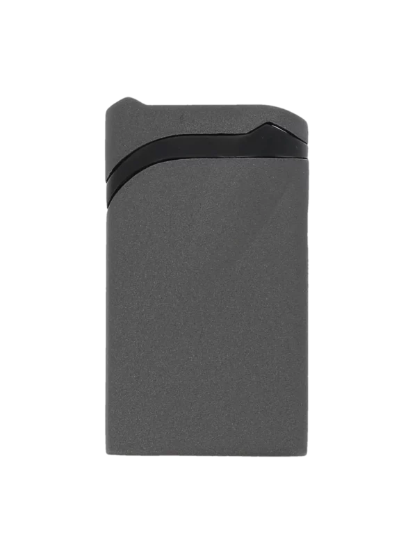 Briquet Vector Ultra crackle gris mat vu de dos – Accessoire à cigares premium chez A La Civette